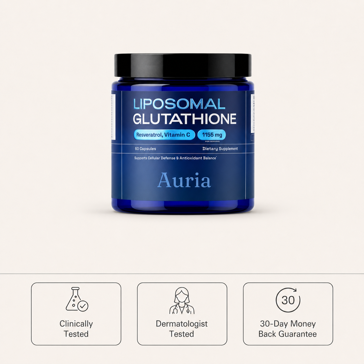 Auria Liposomal Glutathione Supplement
